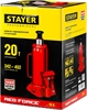 STAYER  RED FORCE, 20 т, 242 - 452 мм, бутылочный гидравлический домкрат, Professional (43160-20) 43160-20_z01