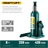 KRAFTOOL  KRAFT-LIFT, 6 т, 216 - 413 мм, бутылочный гидравлический домкрат (43462-6) 43462-6_z01