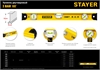 STAYER  I-Bar 180˚, 800 мм, двутавровый, уровень с поворотным глазком (3470-080) 3470-080_z02