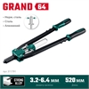 KRAFTOOL  GRAND-64, 3.2 - 6.4 мм, 520 мм, усиленный двуручный заклёпочник (311791) 311791