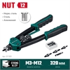 KRAFTOOL  NUT-12, М3 - М12, резьбовой двуручный заклепочник в кейсе (31183) 31183