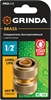 GRINDA  BM-34, диаметр 3/4″, из латуни, для шланга, ремонтная муфта, PROLine (8-426143) 8-426143_z02