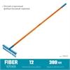 GRINDA  PR-12T FIBER, 380 х 100 х 1530 мм, 12 витых зубцов, углеродистая сталь, фибергласовый черенок, PROLine (39654) 39654