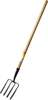 GRINDA  180 х 220 х 1300 мм, четырёхрогие, кованные зубья, антикор. покрытие, деревянный черенок высш. сорт, вилы копальные кованые (39722) 39722