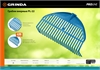 GRINDA   PL-22, 430 х 40 х 210 мм, 22 зубца, ударопрочный пластик, грабли веерные пластиковые, PROLineе (421817) 421817