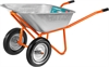 СИБИН  СТ-22, 110 л, 200 кг, двухколесная, оцинкованная сталь, строительная тачка (39905) 39905_z01