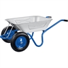 ЗУБР  ПТ-350, 130 л, 280 кг, двухколесная, цельная рама, усиленная, строительная тачка, Профессионал (39913) 39913