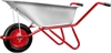 ЗУБР  Т-11, 90 л, 160 кг, одноколесная, оцинкованная сталь, стальные опоры, d 25 мм, садово-строительная тачка (39962) 39962