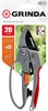 GRINDA  G-15, 200 мм, стальные лезвия, храповый механизм, с эфесом, с алюминиевыми рукоятками, контактный секатор (8-423034) 8-423034_z01