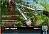 GRINDA  C-410A, длина 410 мм, лезвия из высокоуглеродистой стали, композитные рукоятки, храповый механизм, контактный сучкорез, PROLine (424520) 424520