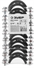 ЗУБР  1 1/4″, цинк, 8 шт, трубный хомут с гайкой (37850-40-45) 37850-40-45