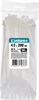 СИБИН  ХС-Б, 4.5 x 200 мм, нейлон РА66, 100 шт, белые, хомуты-стяжки (3786-45-200) 3786-45-200