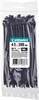 СИБИН  ХС-Ч, 4.5 x 200 мм, нейлон РА66, 100 шт, черные, хомуты-стяжки (3788-45-200) 3788-45-200