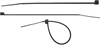 СИБИН  ХС-Ч, 7.6 x 300 мм, нейлон РА66, 100 шт, черные, хомуты-стяжки (3788-76-300) 3788-76-300