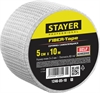 STAYER  FIBER-Tape, 5 см х 10 м, 3 х 3 мм, самоклеящаяся серпянка, Professional (1246-05-10) 1246-05-10_z01