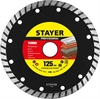 STAYER  Turbo, 125 мм, (22.2 мм, 7 х 2.4 мм), сегментированный алмазный диск, Professional (3662-125) 3662-125_z02