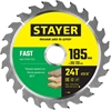 STAYER  Fast, 185 x 30/20 мм, 24Т, быстрый рез, пильный диск по дереву (3680-185-30-24) 3680-185-30-24_z01