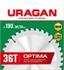 URAGAN  Optima, 190 х 30/20 мм, 36Т, пильный диск по дереву (36801-190-30-36) 36801-190-30-36_z01