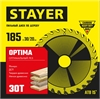 STAYER  Optima, 185 x 30/20 мм, 30T, оптимальный рез, пильный диск по дереву (3681-185-30-30) 3681-185-30-30_z01