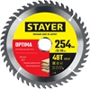STAYER  Optima, 254 x 32/30 мм, 48Т, оптимальный рез, пильный диск по дереву (3681-254-32-48) 3681-254-32-48_z01