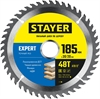 STAYER  Expert, 185 x 30/20 мм, 48Т, точный рез, пильный диск по дереву (3682-185-30-48) 3682-185-30-48_z01