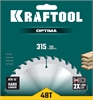 KRAFTOOL  Optima, 315 х 30 мм, 48Т, пильный диск по дереву (36951-315-30) 36951-315-30