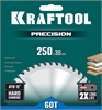KRAFTOOL  Precision, 250 х 30 мм, 60Т, пильный диск по дереву (36952-250-30) 36952-250-30