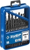 ЗУБР  ПРОФ-В, 19 шт, (1-10 мм), сталь Р6М5, класс В, мет.бокс, набор сверл по металлу, Профессионал (29621-H19) 29621-H19