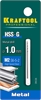 KRAFTOOL  HSS-G, 1.0 х 40 мм, сталь P6M5, сверло по металлу (29651-1) 29651-1