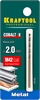 KRAFTOOL  Cobalt, 2.0 х 49 мм, сталь М42, HSS-Co(8%), сверло по металлу (29656-2) 29656-2