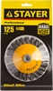 STAYER  125 мм, жгутированная стальная проволока 0.5 мм, коническая щетка-крацовка для УШМ, Professional (35135-125) 35135-125