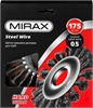 MIRAX  175 мм, жгутированная стальная проволока 0.5 мм, щетка дисковая для УШМ (35140-175) 35140-175