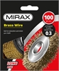 MIRAX  200 мм, витая стальная латунированная проволока 0.3 мм, щетка дисковая для УШМ (35141-200) 35141-200