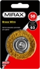 MIRAX  50 мм, витая стальная латунированная проволока 0.3 мм, щетка дисковая для дрели (35145-050) 35145-050