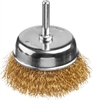 MIRAX  75 мм, витая стальная латунированная проволока 0.3 мм, щетка дисковая для дрели (35147-075) 35147-075