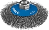 ЗУБР  115 мм, витая, стальная проволока 0.3 мм, коническая щетка-крацовка для УШМ, Профессионал (35265-115) 35265-115_z02