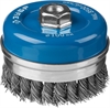 ЗУБР  100 мм, жгутированная стальная проволока 0.5 мм, усиленная чашечная щетка-крацовка для УШМ, Профессионал (35271-100) 35271-100_z02