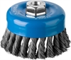 ЗУБР  100 мм, стальная проволока 0.5 мм, чашечная щетка-крацовка для УШМ, Профессионал (35275-100) 35275-100_z02