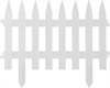 GRINDA  Классика, 28 х 300 см, белый, 7 секций, декоративный забор (422201-W) 422201-W