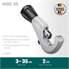KRAFTOOL  INOX-35, 3 - 35 мм, на подшипниках, труборез для Нержавеющей стали (23935) 23935