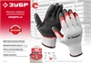 ЗУБР  х2 ЗАЩИТА, L-XL, эластичные, натуральный хлопок, 10 пар, перчатки с двойным латексным обливом (11459-K10) 11459-K10