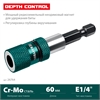 KRAFTOOL  Depth Control, 60 мм, адаптер с регулировкой глубины вкручивания крепежа (26764) 26764