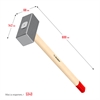 ЗУБР  5 кг, 600 мм, кованая кувалда (20112-5) 20112-5