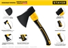 STAYER  FIBERGLASS, 800/900 г, 350 мм, кованый топор, Professional (2062-08) 2062-08_z02