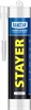 STAYER  260 мл, белый, силиконовый, санитарный герметик (41215-0) 41215-0_z01