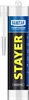 STAYER  260 мл, прозрачный, силиконовый, санитарный герметик (41215-2) 41215-2_z01