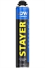 STAYER  LOW EXPANSION, 800 мл, пистолетная, выход до 50 л, всесезонная, с низким вторичным расширением, монтажная пена, Professional (41136) 41136