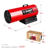 ЗУБР  80 кВт, газовая тепловая пушка (ТПГ-80) ТПГ-80