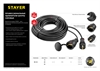 STAYER  RC-315, КГ, 3 x 1.5 мм2, 20 м, 3700 Вт, IP44, силовой удлинитель-шнур (55026-20) 55026-20