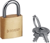 ЗУБР  20 мм, латунный корпус, мини, навесной замок, Профессионал (37130-20) 37130-20_z01